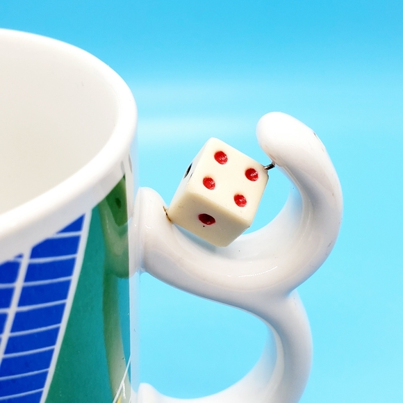 Black Jack die in handle beverage coffee mug Vegas casino gambling cards Poker - Picture 7 of 7